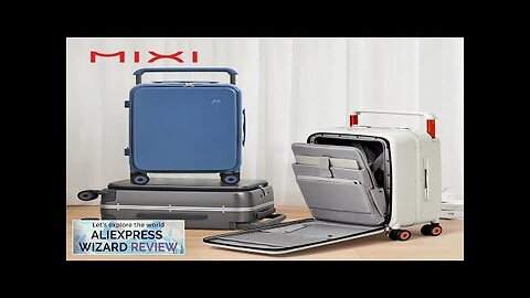 Mixi 2023 New Design Wide Handle Suitcase Men Carry-On Luggage Women Travel Review