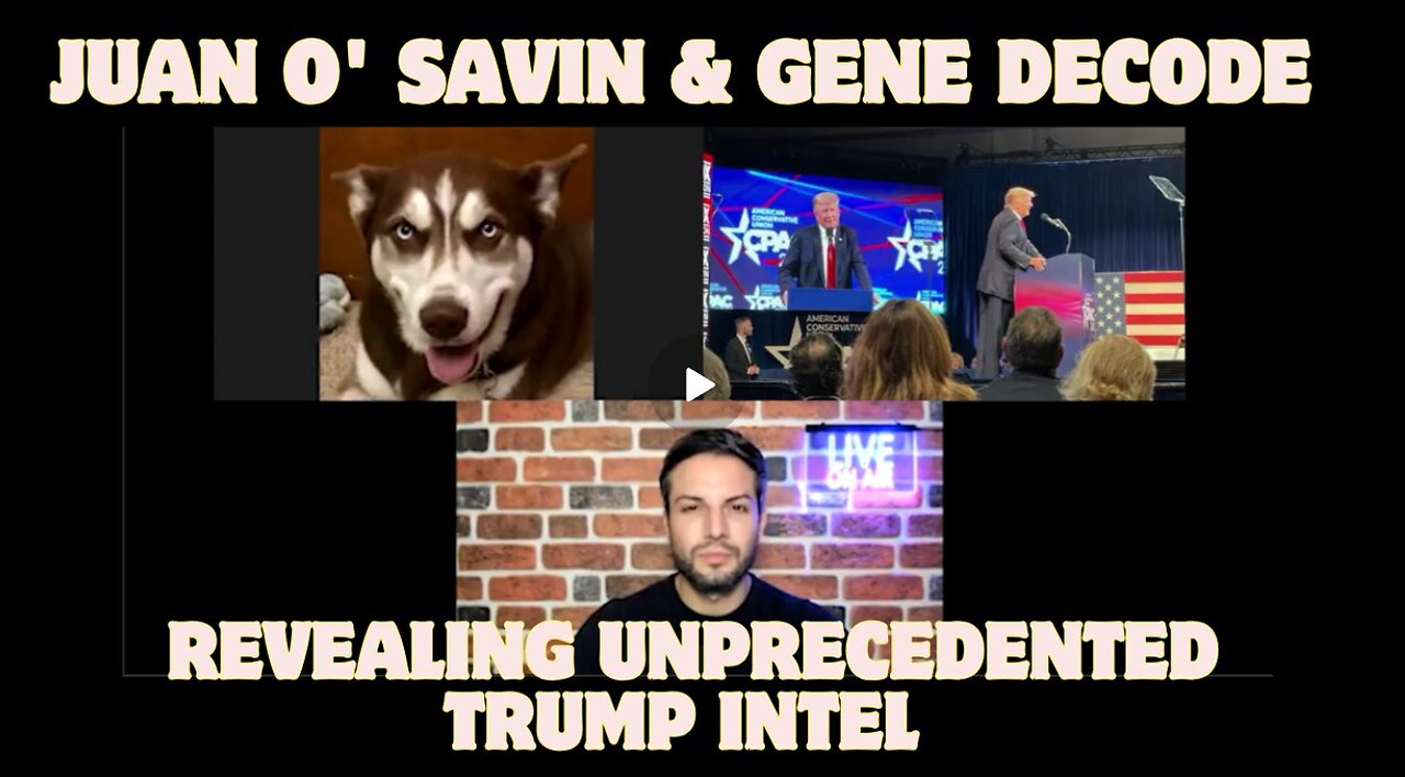 Juan O' Savin & Gene Decode- Revealing Unprecedented Trump Intel – This Could Change Everything!!!