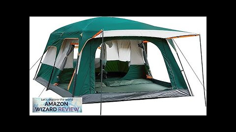 KTT Extra Large Tent 10-12-14 Person(Style-B)Family Cabin Tents2 Rooms3 Doors and 3 Review