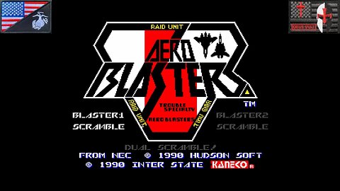 Aero Blasters (TurboGrafx-16 - Attract Mode) [NA Version of "エアロ・ブラスター"]