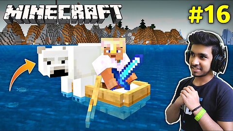 MOVING POLAR BEAR TO MY CASTLE _ MINECRAFT GAMEPLAY _16