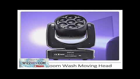 YUER 7x20W RGBW LED Beam Zoom Wall Wash Moving Head Light DJ Review