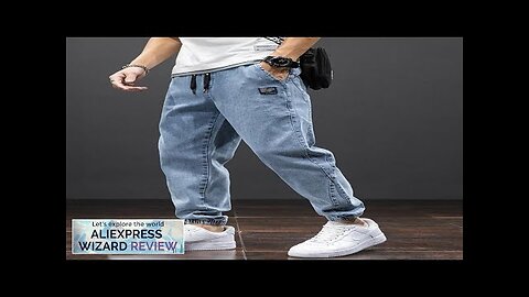 Spring Summer Black Blue Cargo Jeans Men Streetwear Denim Jogger Pants Men Review