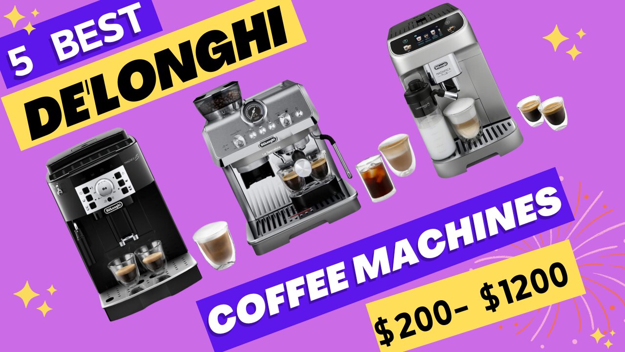 ☕ Top 5 De'Longhi Coffee Machines for the Ultimate Brew Experience! 🔥