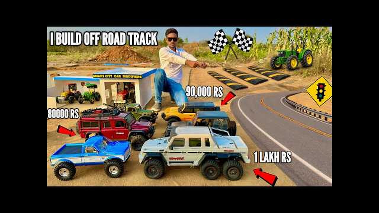 I Build RC Tractors And Cars Offroading Mud Track - Chatpat toy TV