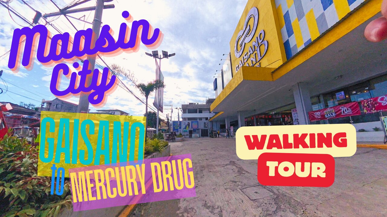 First-Person Walking Tour in Maasin | Immersive Walk from Gaisano to Mercury Drug #walkingtour