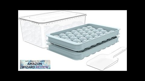 WIBIMEN Ice Cube Tray for Freezer with Lid & Bin 0.8"x66 Round Review