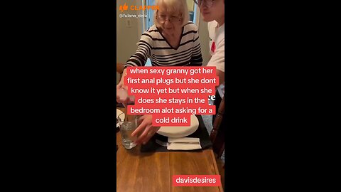 when sexy granny got anal ice cubes
