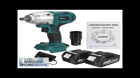 MUSTOOL 1600N.M Electric Impact Wrench Brushless Rechargeable Car Tires Power Tools Review