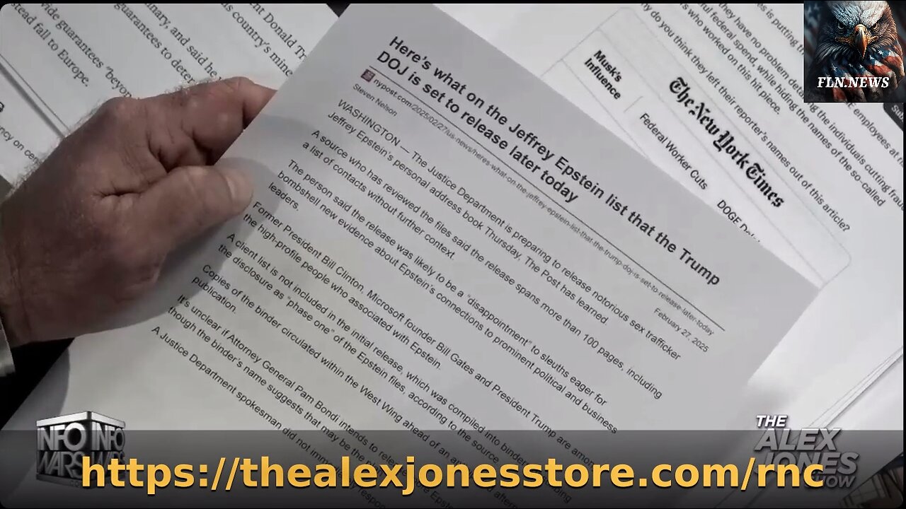 THE EPSTEIN FILES AVAILABLE! Additionally, AG Bondi dropped an even more shocking revelation.