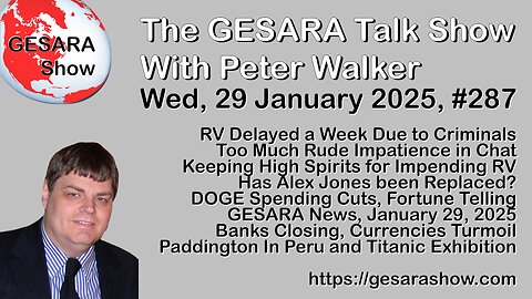 2025-01-29 GESARA Talk Show 287 - Wednesday