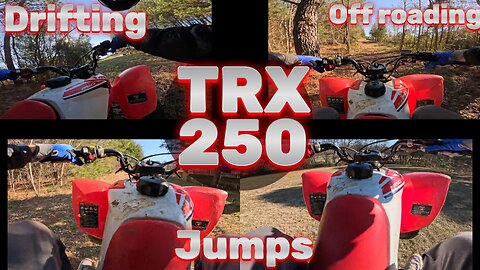 Off roading on my TRX 250