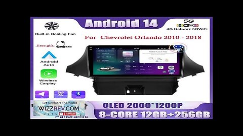 9" Android 14 For Chevrolet Orlando 2010 2018 Car Radio Multimedia Review