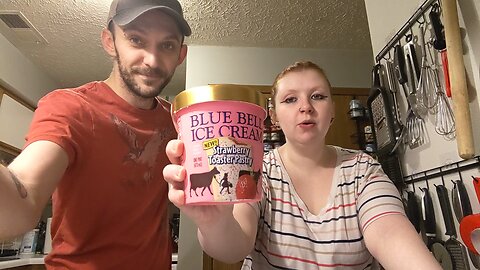 Blue Bell Ice Cream Strawberry Toaster Pastry Taste Test