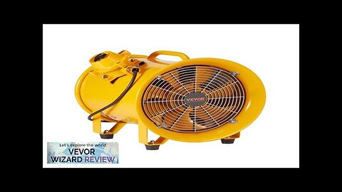 VEVOR Portable Ventilator 16" Heavy Duty Cylinder Fan 1100W Strong Shop Exhaust Review