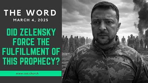 Did Zelensky force the fulfillment of this Prophecy?