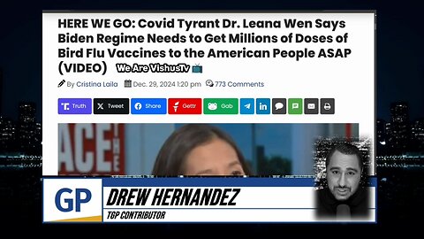 Vaccine Tyrant Calls On Biden Last Min Mass Bird 🐦 Flu Vaccines... #VishusTv 📺