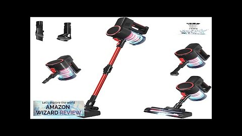 Cordless Stick Vacuum Cleaner Powerful Suction 2000mAh Battery up to 40Min Review