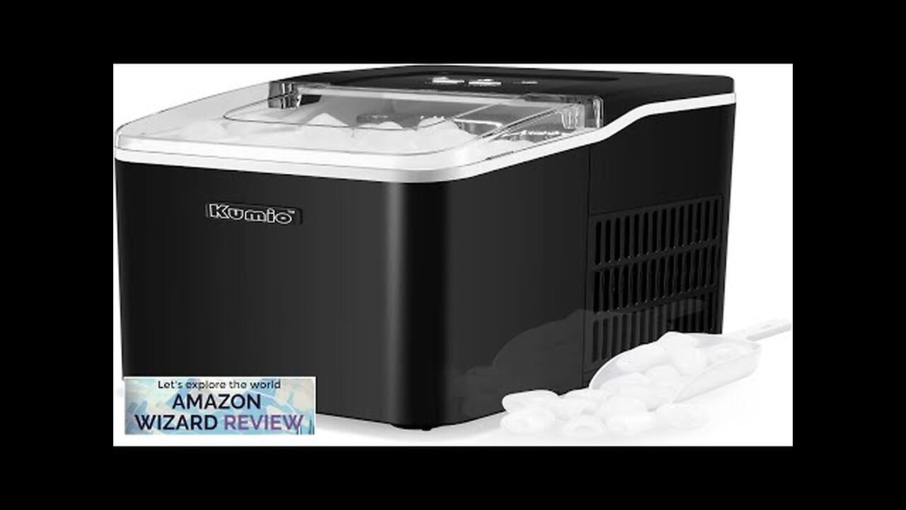 KUMIO Ice Machine Maker Countertop 9 Bullet Ice Fast Making in 6-8 Review