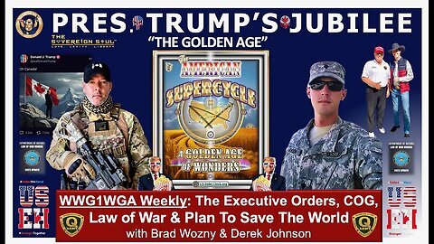 WWG1WGA- MAGA Jubilee over [DS] Banksters, Trump's Sovereign Wealth Fund w-Derek Johnson, Brad Wozny