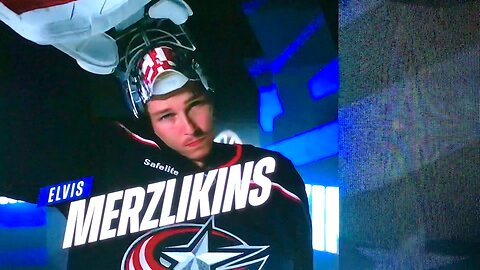 CBJ G #90 Elvis Merzlikins game highlights