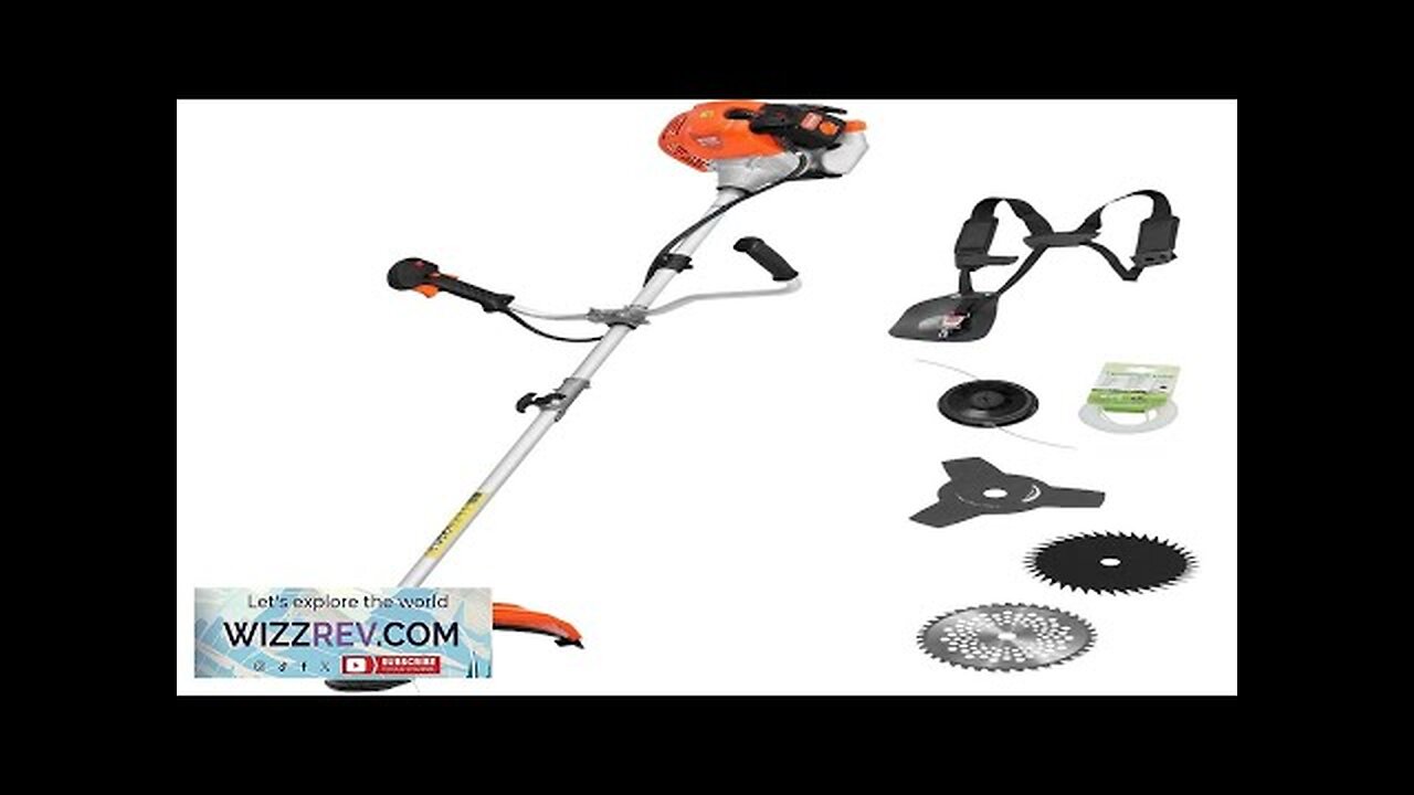 Cordless String Trimmer 16.9" 42.7CC 2-Stroke Gas Powered Grass Trimmer Review