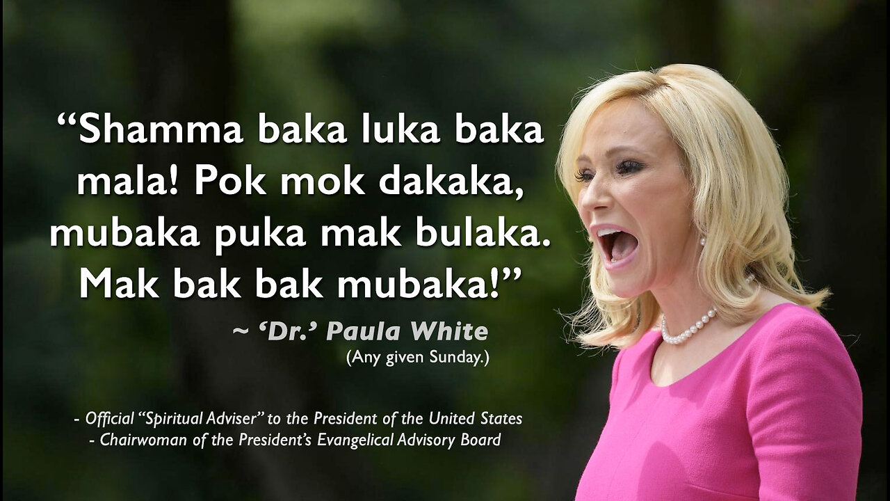 Paula White - Trumps New White House Spiritual Advisor - More Hegalian Dialectics