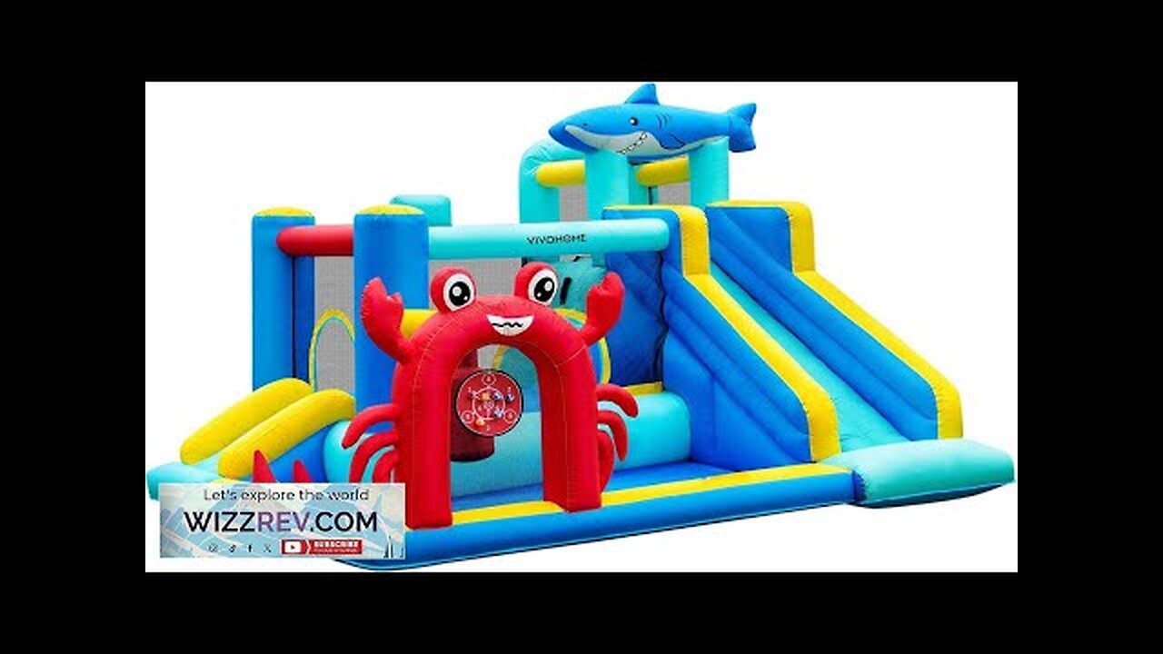 VIVOHOME 7 in 1 Bounce House for Kids Sea Theme Inflatable Bounce Review