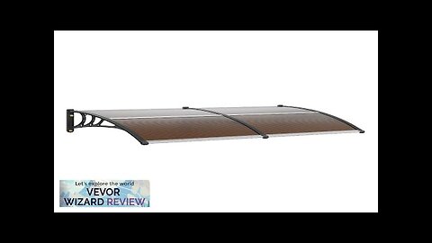 VEVOR Window Door Awning Canopy 80" x 40" UPF 50+ Polycarbonate Entry Review