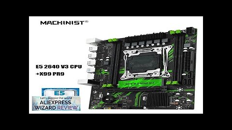 MACHINIST X99 PR9 X99 Motherboard Combo LGA 2011-3 Intel Xeon e5 2640 Review