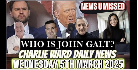 CHARLIE WARD DAILY NEWS U MISSED-DEMONCRATS ALL SHARE THE SAME VIDEO. TRUMP SPEECH. SGANON