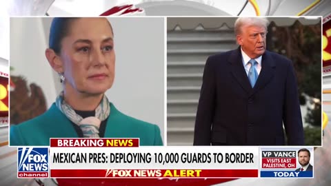 B Mexico promises to unleash 10,000 National Guard troops to combat the drug cartels at the border.