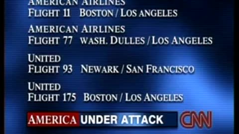 911 News CNN Sept. 11, 2001 1216 pm - 1258 pm September 11, 2001