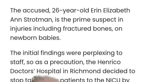 Richmond Virginia And Nick you nurse fractured newborn babies bones and abuses them