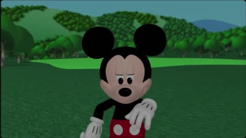 Mickey Mouse and his friends are looking for a missing goat - cartoon film