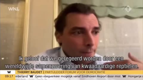 On Dutch Television: Tierry Baudet: the world is being run by evil reptilians