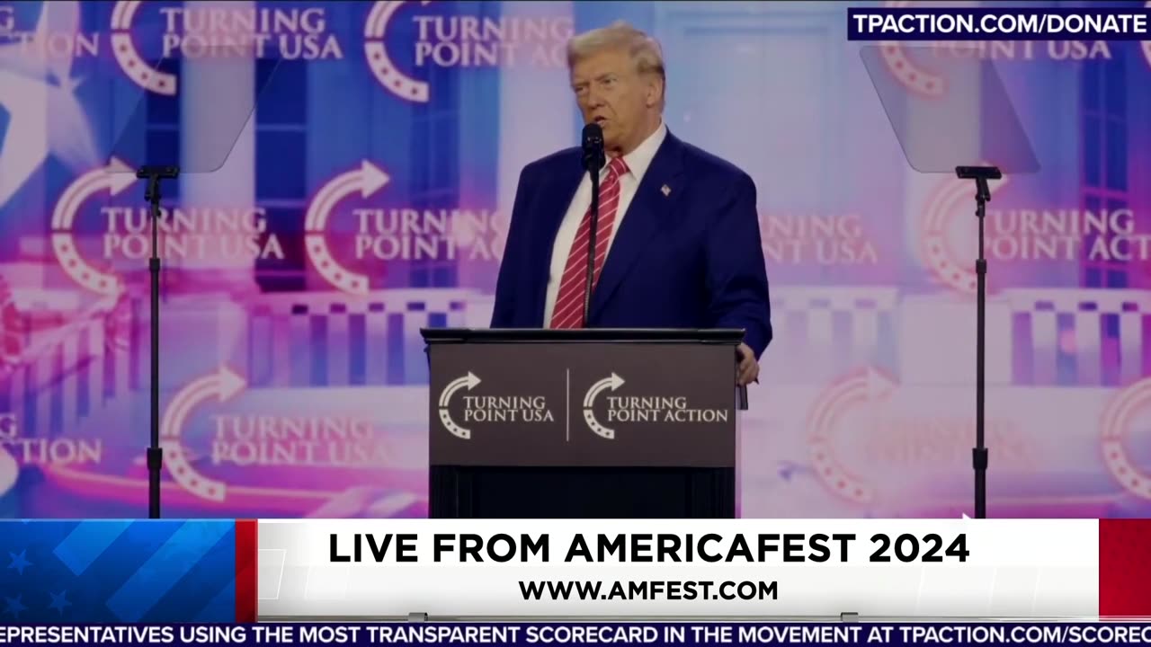 President Trump's Full 2024 AmericaFest Speech December 22nd, Phoenix, Arizona