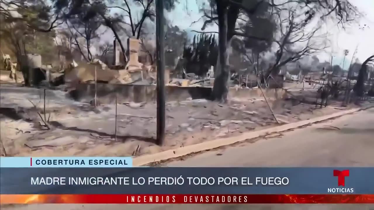 Casi todo se perdió en Altadena ('casi' porque quedan los buenos vecinos) | Noticias Telemundo