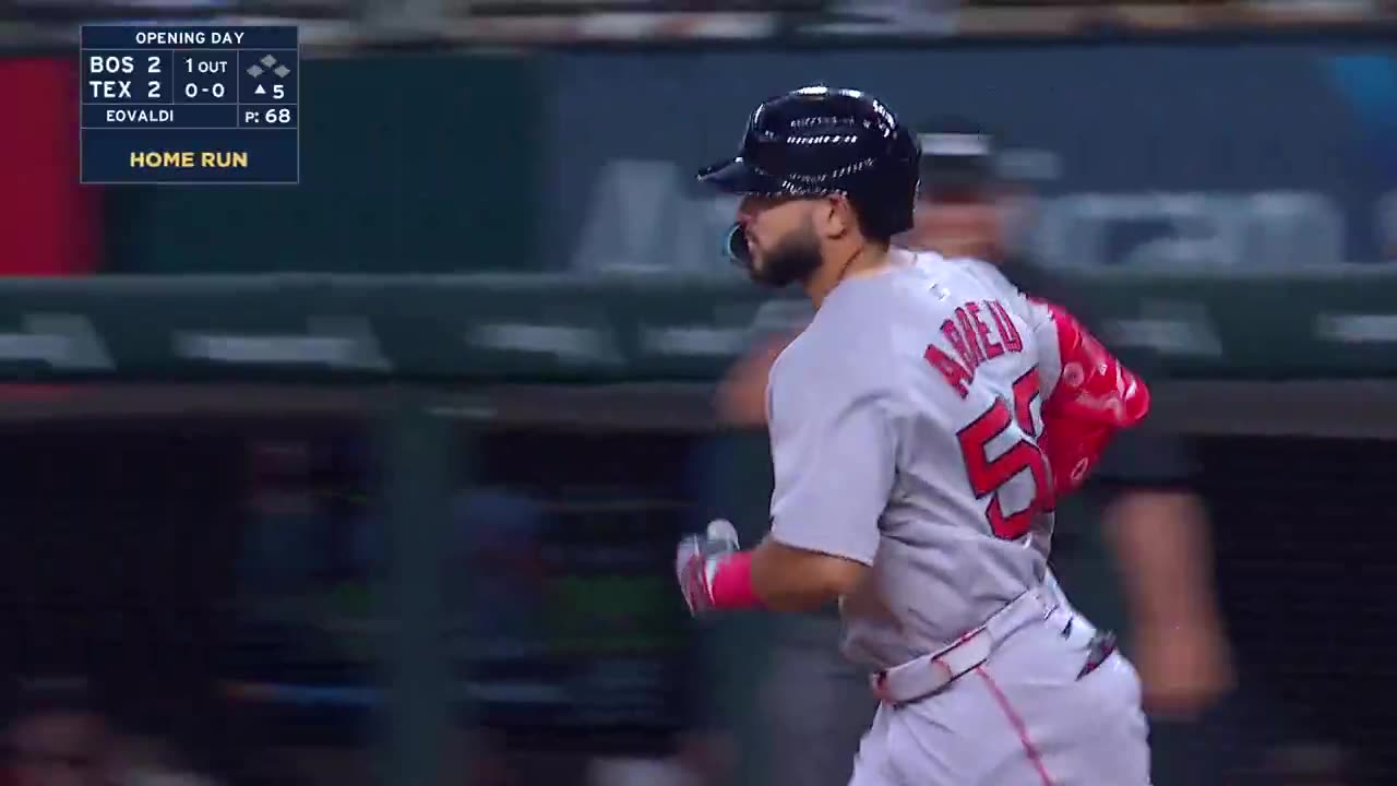 MLB - Wilyer Abreu ties it for the @RedSox 🚀 #OpeningDay