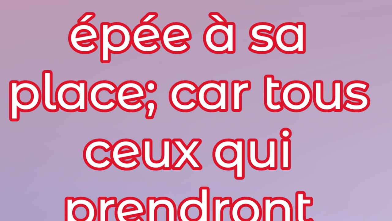 "Celui qui prend l'épée périra par l'épée" Matthieu 26:52#shorts #shortvideo #youtube #jesus #yt
