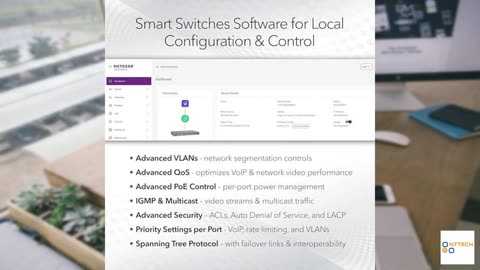 NETGEAR 26-Port PoE Gigabit Ethernet Smart Switch (GS724TP)