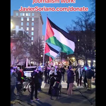 Protest against zionist Netanyahu and zionist Trump in Washington DC.
