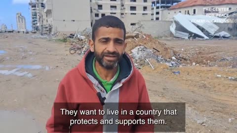 Today, people from Gaza are saying that Trump is right. Watching this video