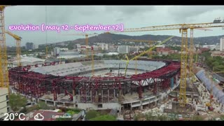 Evolution of Camp Nou over the past 4 months