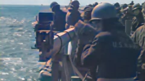 F6F Hellcat rocket mishap ✈️ 1945 🎥 #ColourizedFootage-1