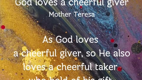 Cheerful giver