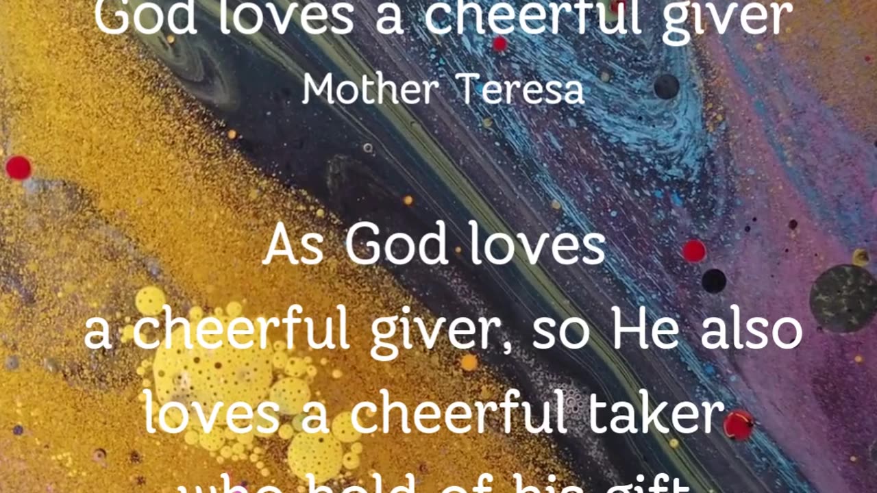 Cheerful giver