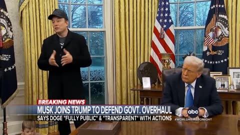 Elon Musk Joins Trump in Oval Office to Defend Government Overhaul