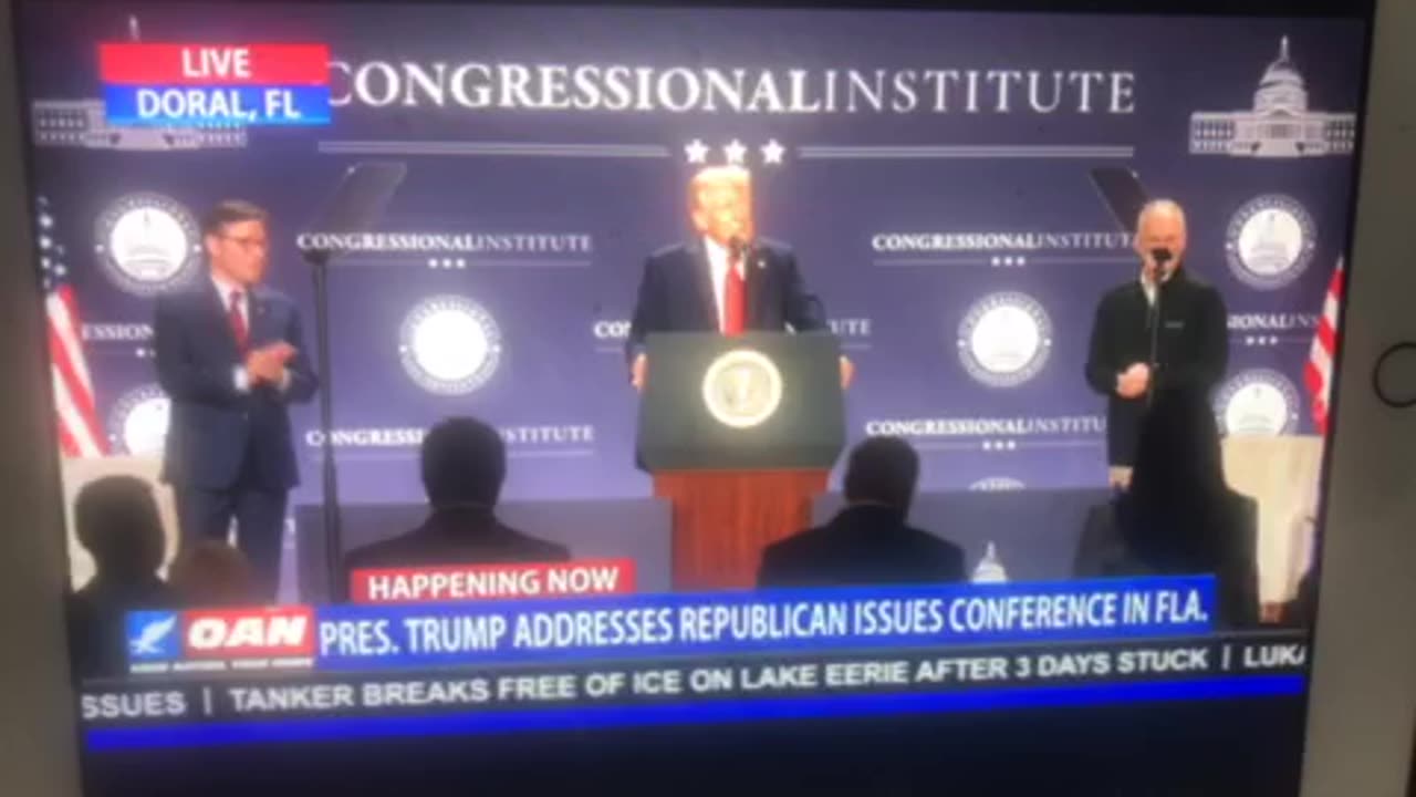 🦅 OAN president Donald JTrump speech Czar Thomas Homan doing a great job