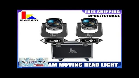 2Pcs 9R 260W Beam Moving Head Lighting With Flycase Double Prism DJ Review